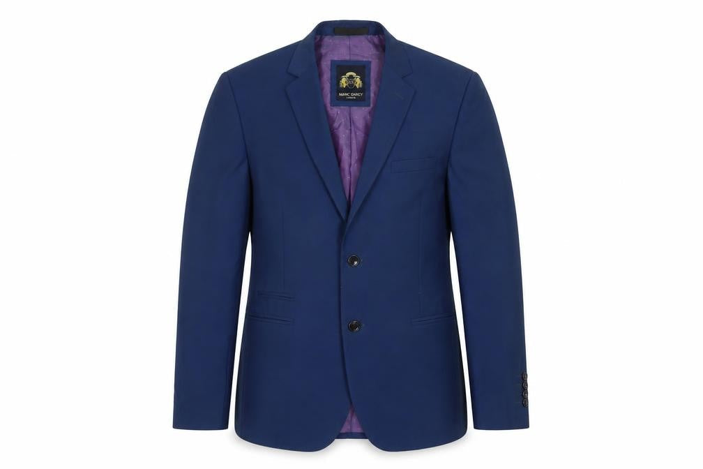 Mens 40 Chest Regular Marc Darcy Blue Two-Button