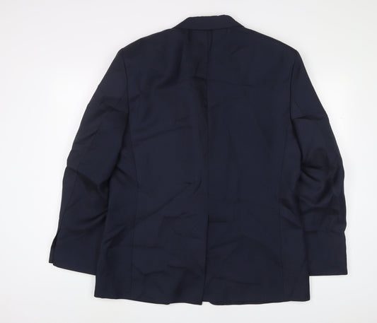 Chums Mens Blue Polyester Jacket Suit Jacket Size 42 Regular