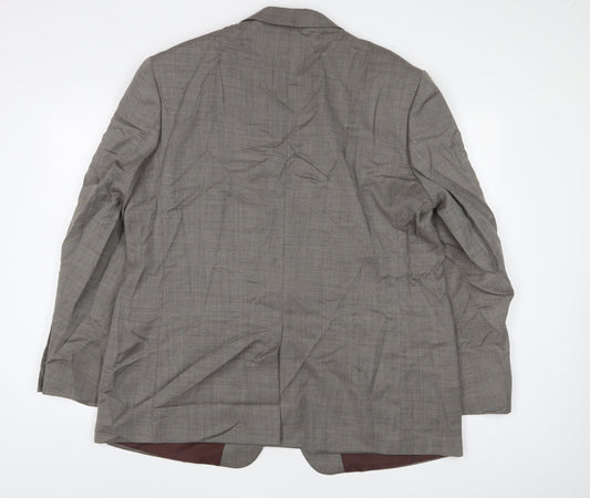 Marks and Spencer Mens Grey Wool Jacket Suit Jacket Size 46 Regular