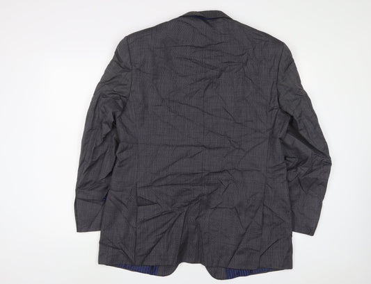 Marks and Spencer Mens Grey Wool Jacket Suit Jacket Size 42 Regular