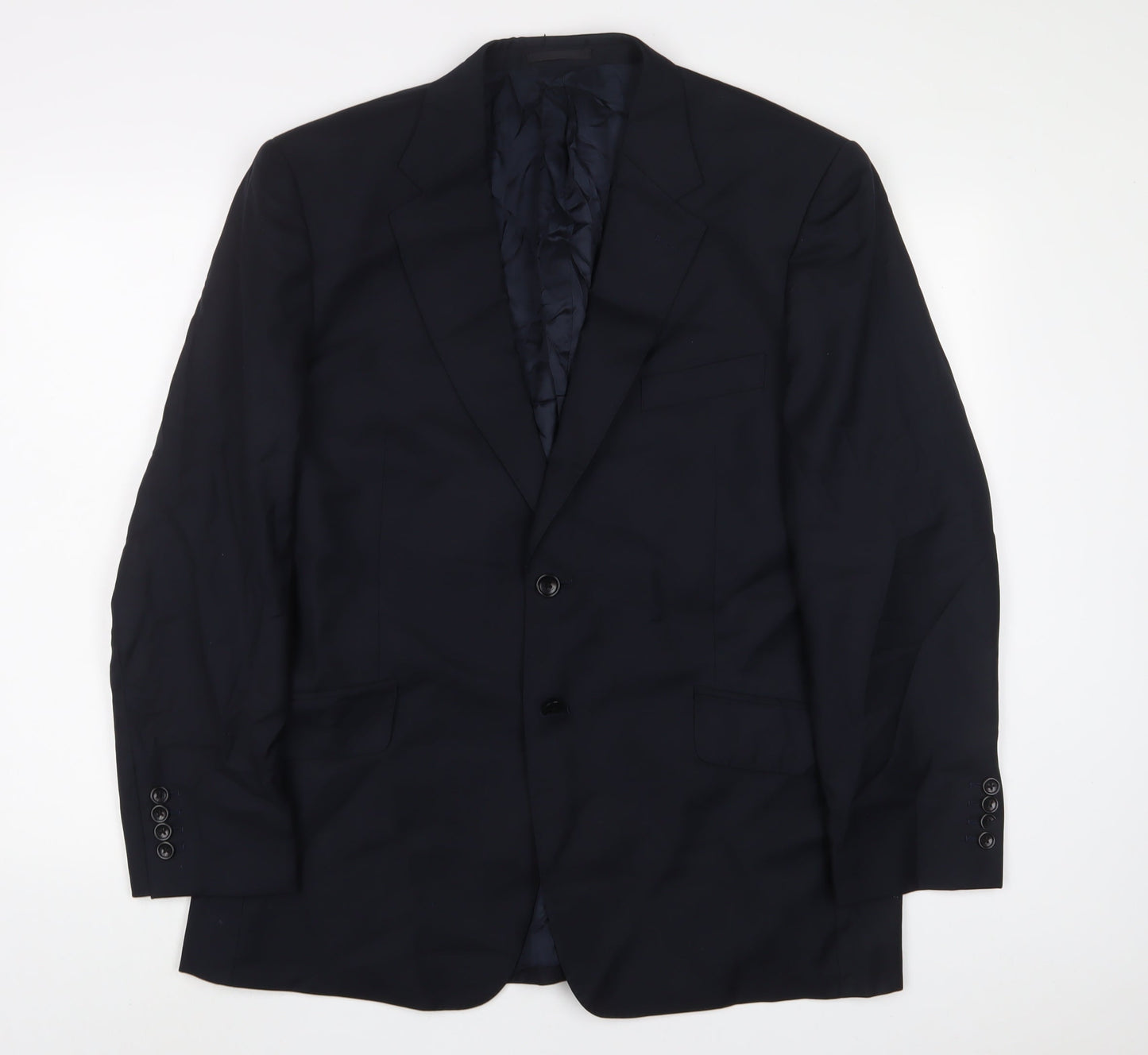 Samuel Slater Mens Black Wool Jacket Suit Jacket Size 42 Regular