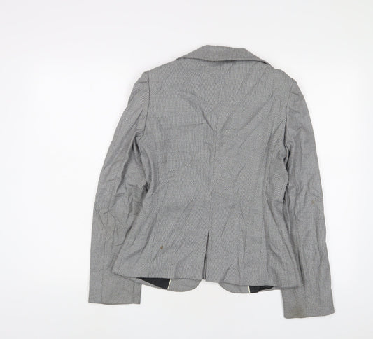 NEXT Womens Grey Jacket Blazer Size 8 Button
