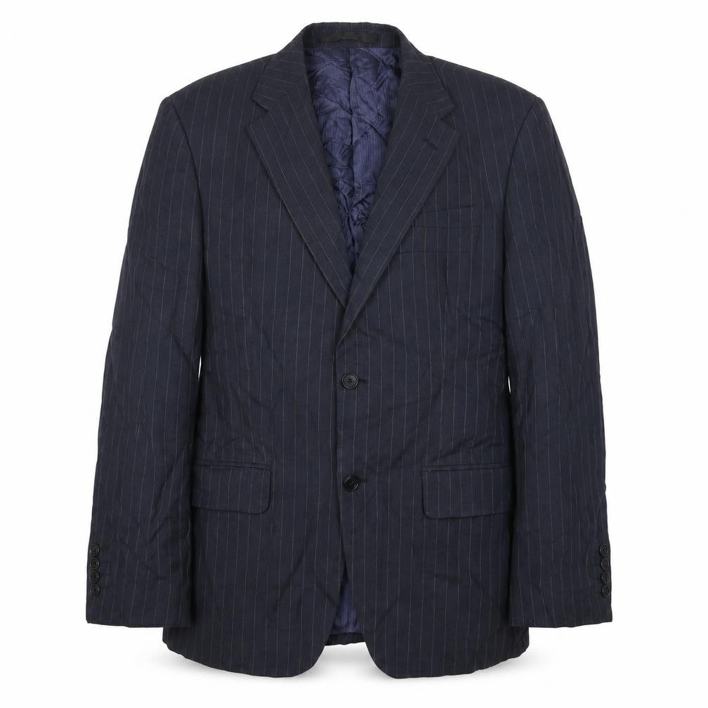 Marks and Spencer Mens Blue Linen Jacket Suit Jacket Size 38 Regular