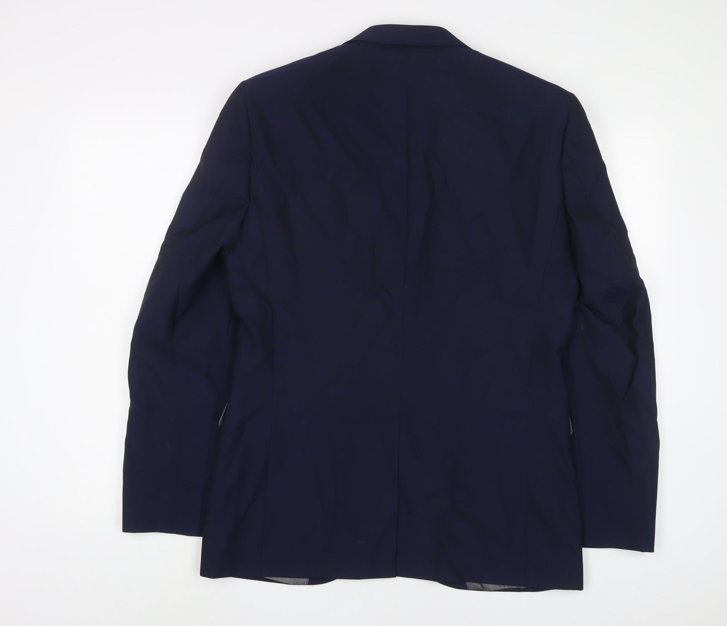 NEXT Mens Blue Wool Jacket Suit Jacket Size 38 Regular