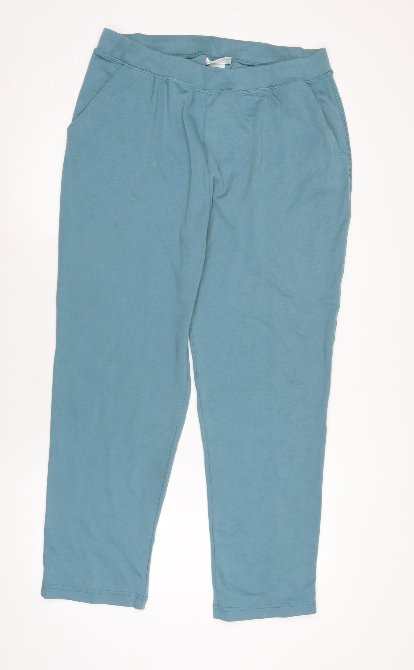 cotswolds Womens Blue Cotton Jegging Trousers Size XL L27 in Regular