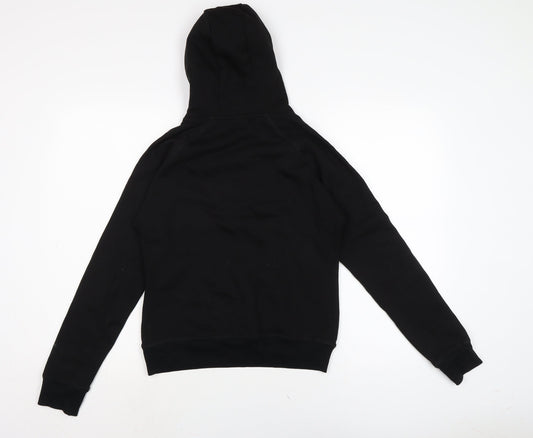 north eagle Womens Black Cotton Pullover Hoodie Size XS