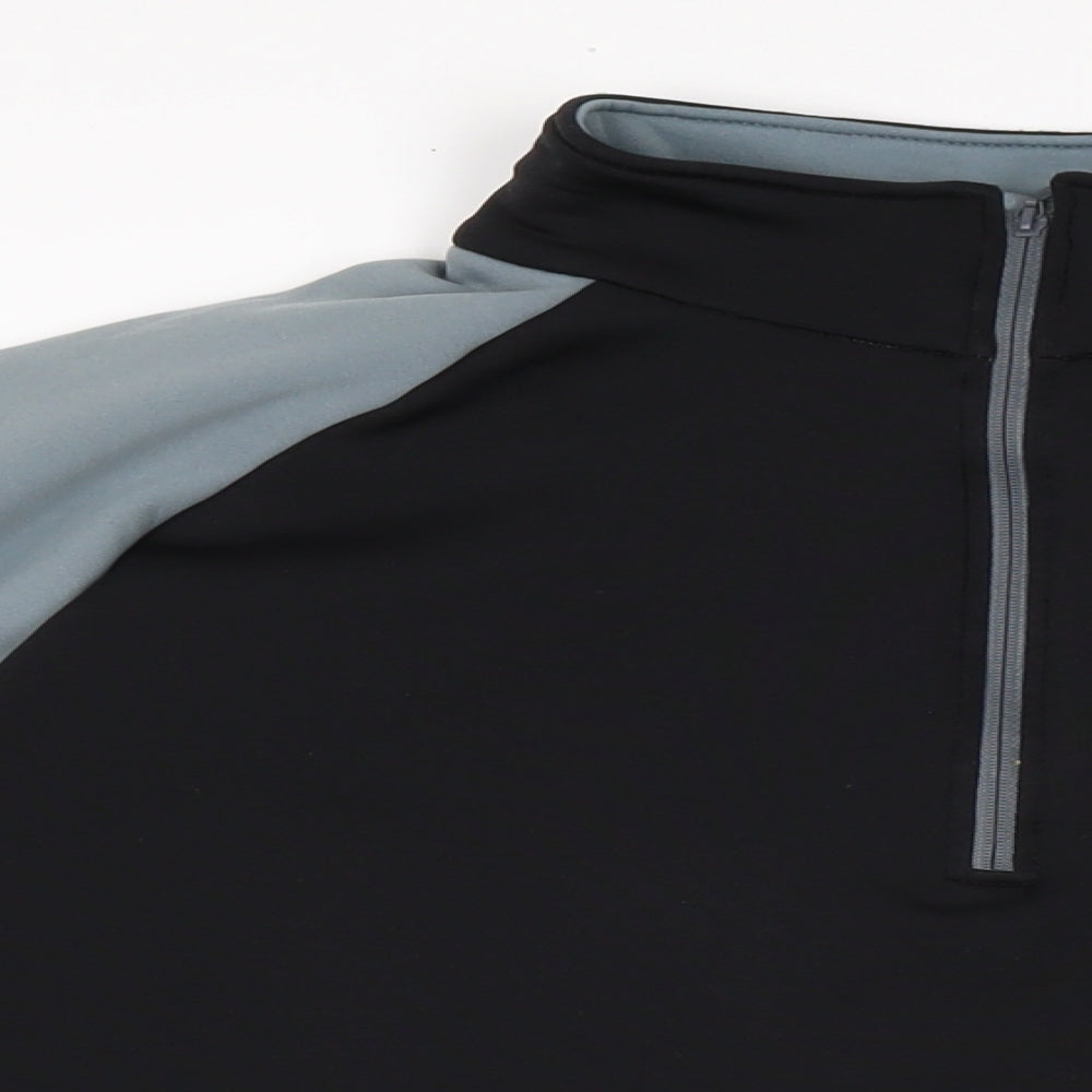 Millet Mens Black Polyester Pullover Casual Size L Mock Neck