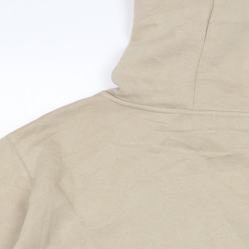 Disney Womens Beige Cotton Pullover Hoodie Size M