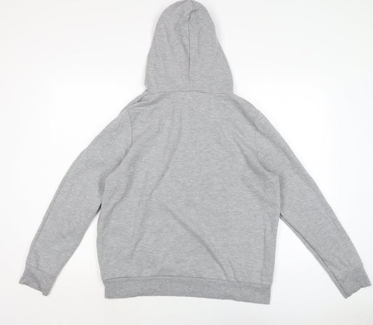Disney Womens Grey Cotton Pullover Hoodie Size 14