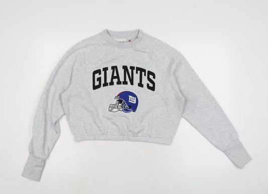 NFL Womens Grey Cotton Pullover Sweatshirt One Size