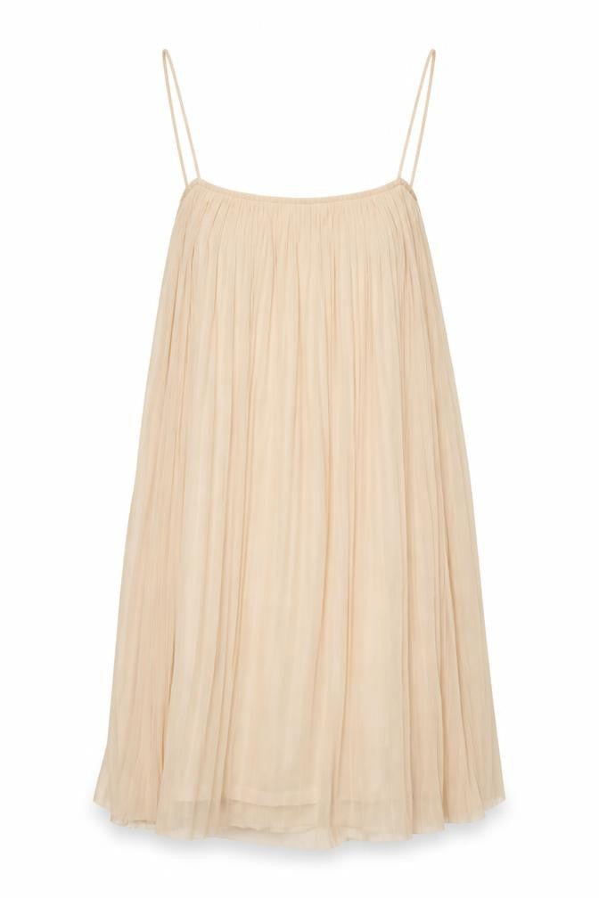 Topshop Womens Ivory Polyester A-Line Size 10 Scoop Neck