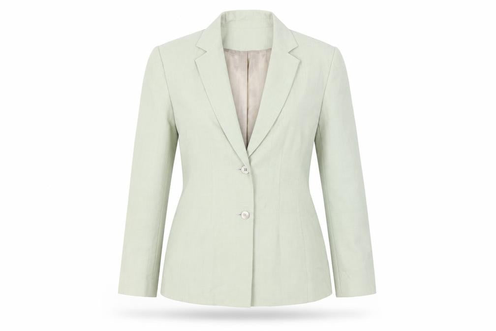 J.Taylor Womens Green Jacket Blazer Size 12 Button