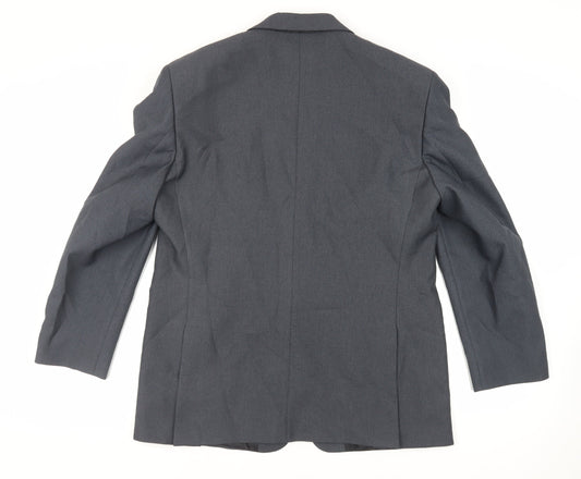 Greenwoods Mens Blue Polyester Jacket Suit Jacket Size 42 Regular