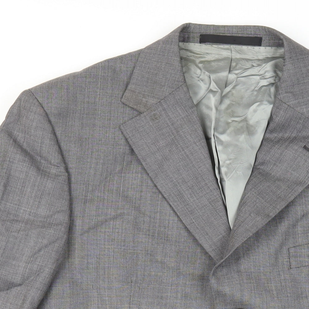 Marks and Spencer Mens Grey Wool Jacket Suit Jacket Size 42 Regular