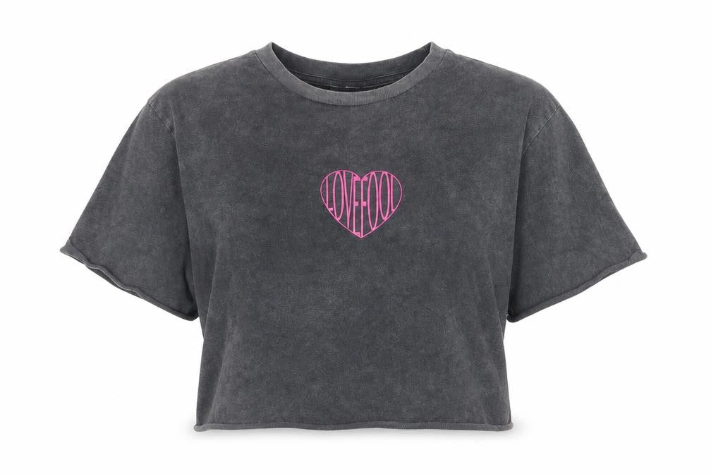 Topshop Womens Grey Cotton Basic T-Shirt Size 6 Crew Neck