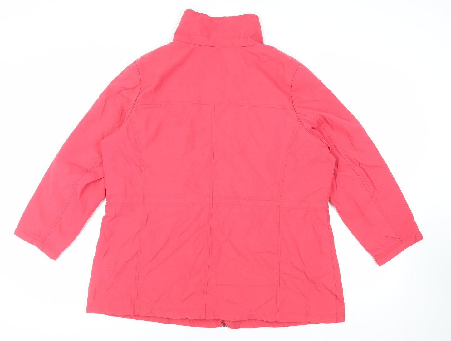 Marks and Spencer Womens Pink Jacket Size 18 Zip