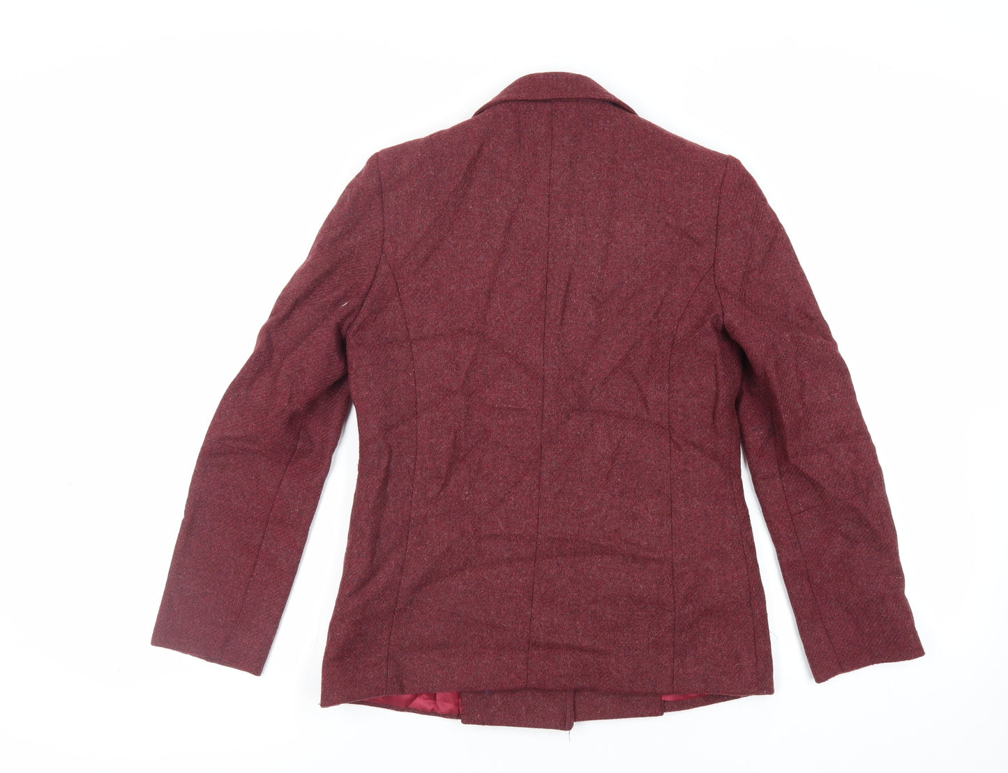 Mandy Marsh Womens Red Jacket Blazer Size 12 Button - Vintage