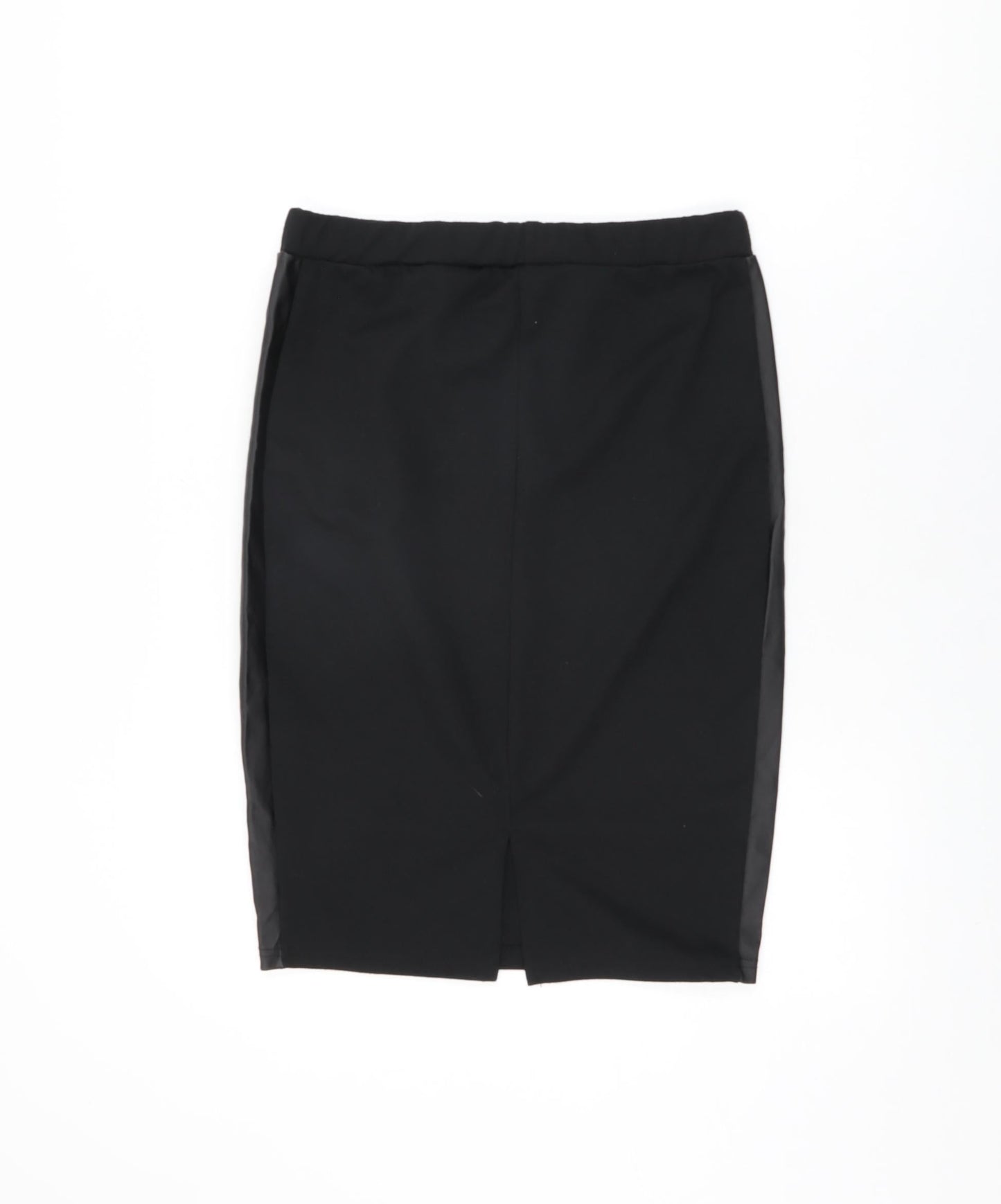 Womens Womens Black Polyester Straight & Pencil Skirt Size L