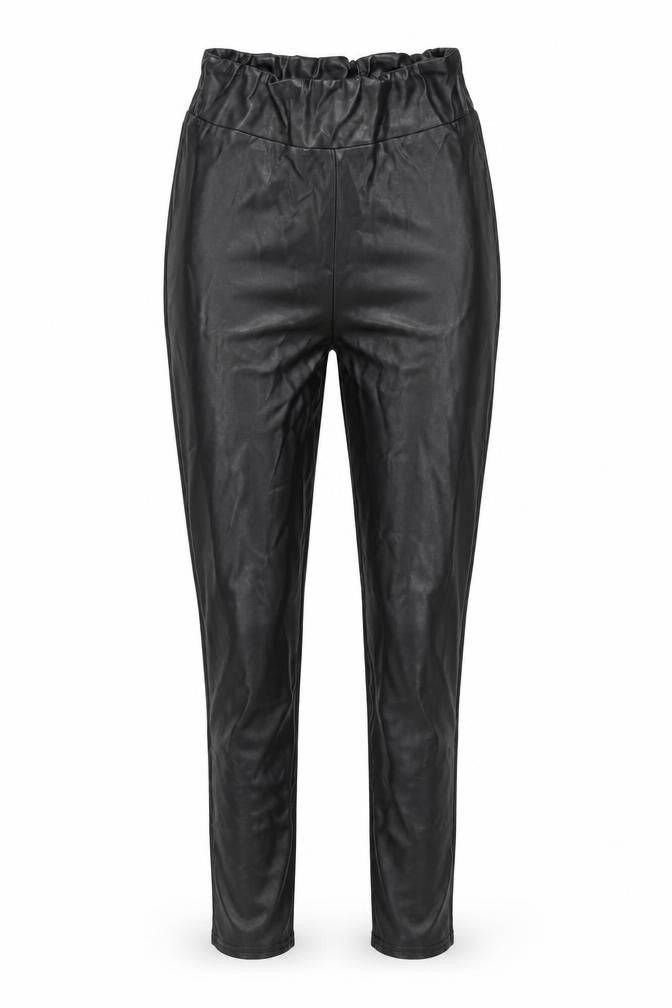 PRETTYLITTLETHING Womens Black Polyester Pedal Pusher Leggings Size 8 L28 in