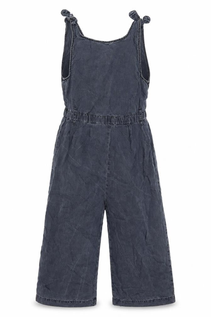 Next Girls Black Lyocell Jumpsuit One-Piece Size 7 Years L13 in Pullover
