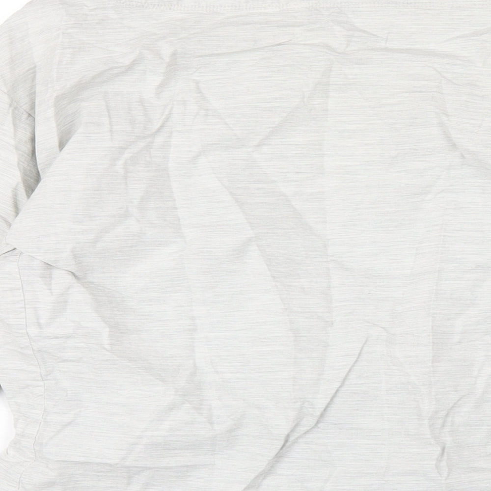 Gap Womens Grey Cotton Basic T-Shirt Size S Boat Neck