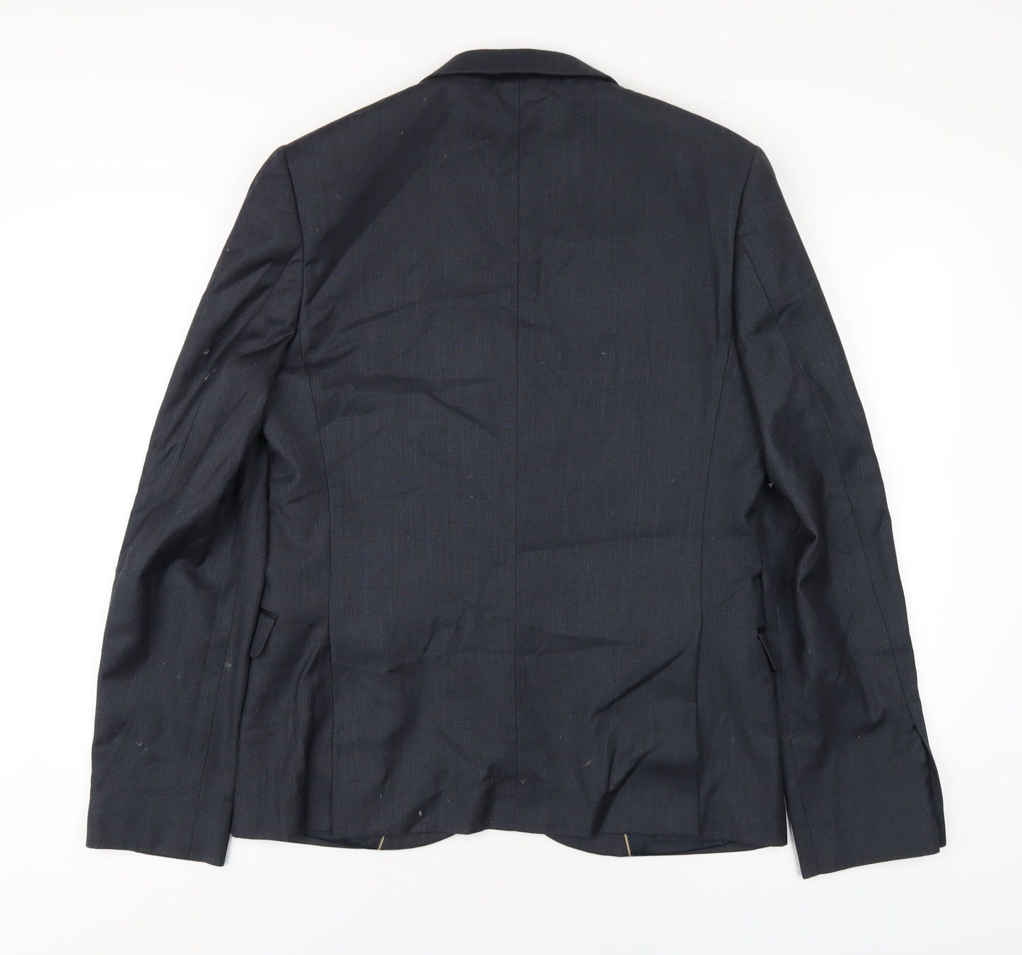 Topman Mens Grey Polyacrylate Fibre Jacket Blazer Size 38 Regular