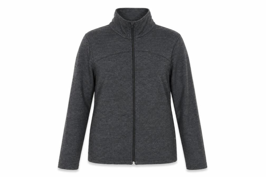 Marks & Spencer Womens Grey Cotton Full Zip Sweatshirt Size 12 Zip