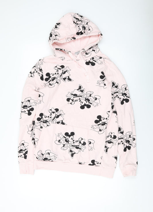 Disney Womens Gold Cotton Pullover Hoodie Size 12 Pullover - Mickey Mouse