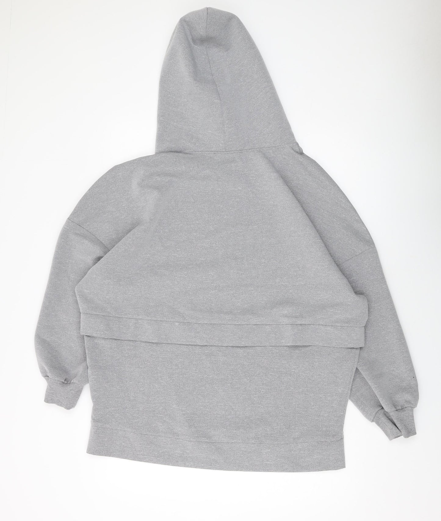 Zara Womens Grey Polyester Pullover Hoodie Size S Pullover