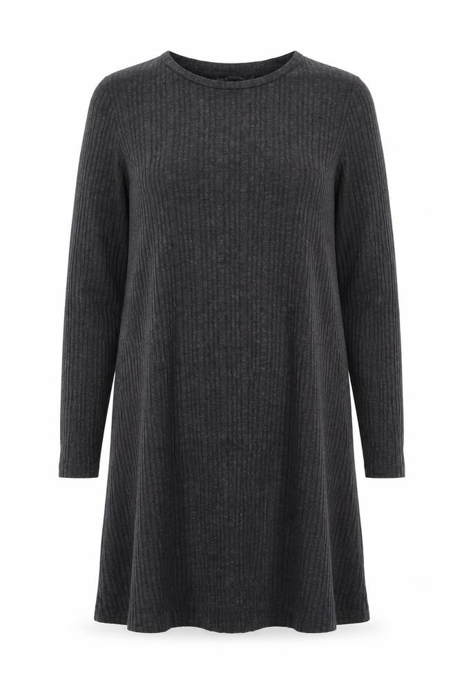 Marks and Spencer Womens Grey Polyester Shift Size 12 Round Neck Pullover