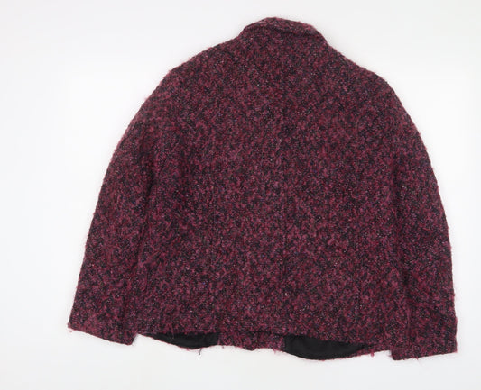 Peter James Womens Pink Jacket Size L Button