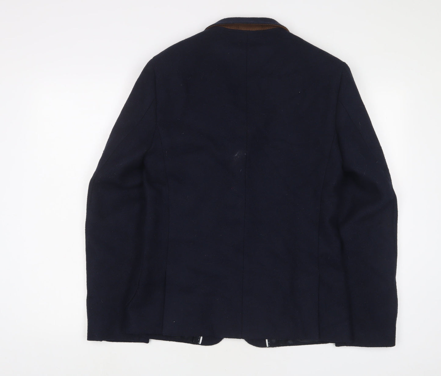French Connection Mens Blue Wool Jacket Suit Jacket Size 38 Regular