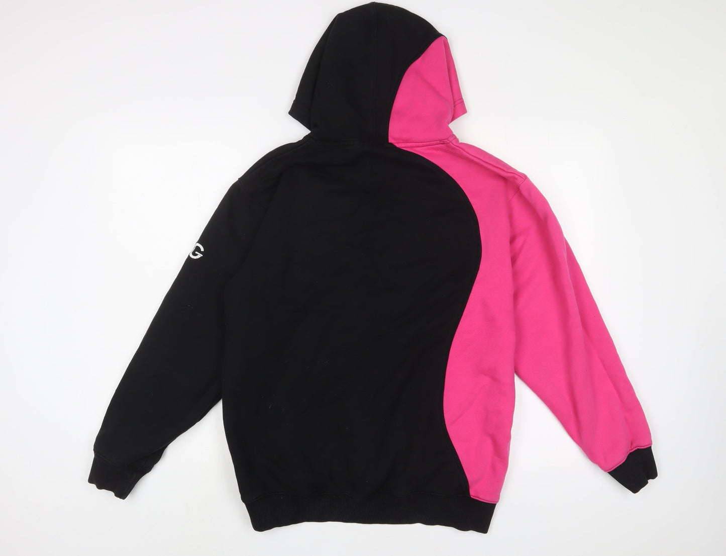 Samurai Womens Pink Cotton Pullover Hoodie Size M Pullover - Embroidered