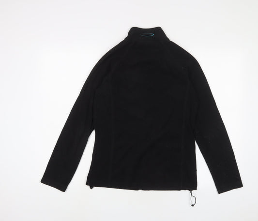 Mountain Life Womens Black Jacket Size 8 Zip - Logo, Embroidered