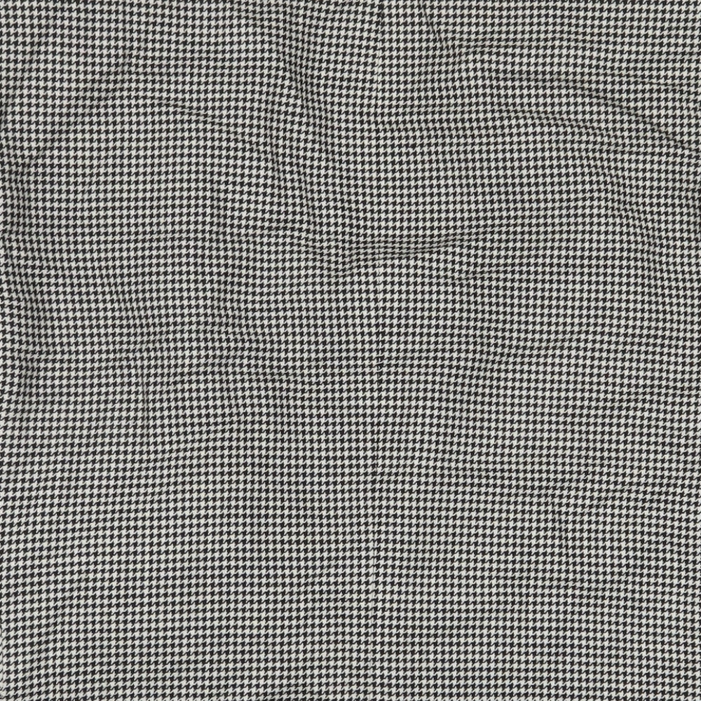 Marks and Spencer Mens Black Houndstooth Wool Jacket Suit Jacket Size 42 Regular