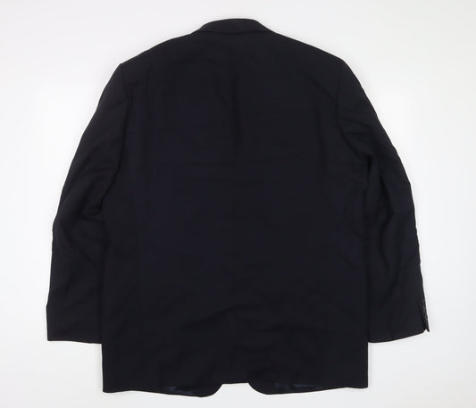 Ciro Citterio Mens Blue Wool Jacket Suit Jacket Size 44 Regular