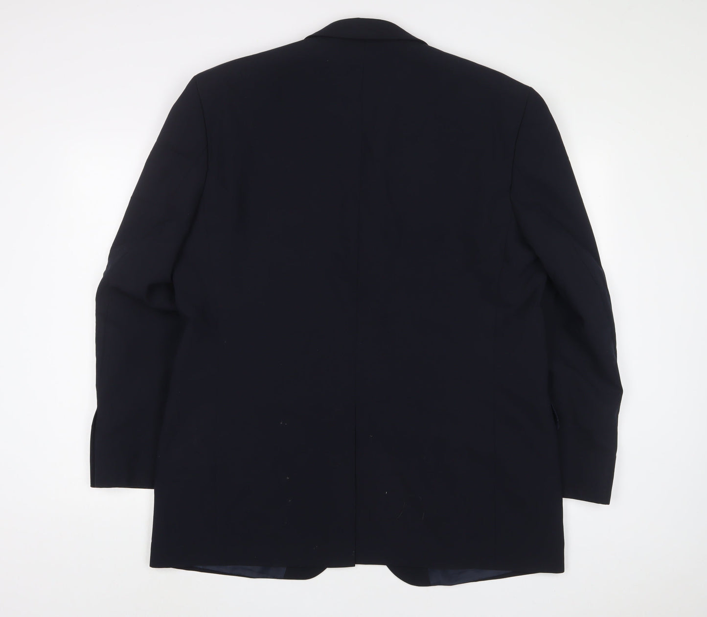BHS Mens Blue Wool Jacket Suit Jacket Size 44 Regular