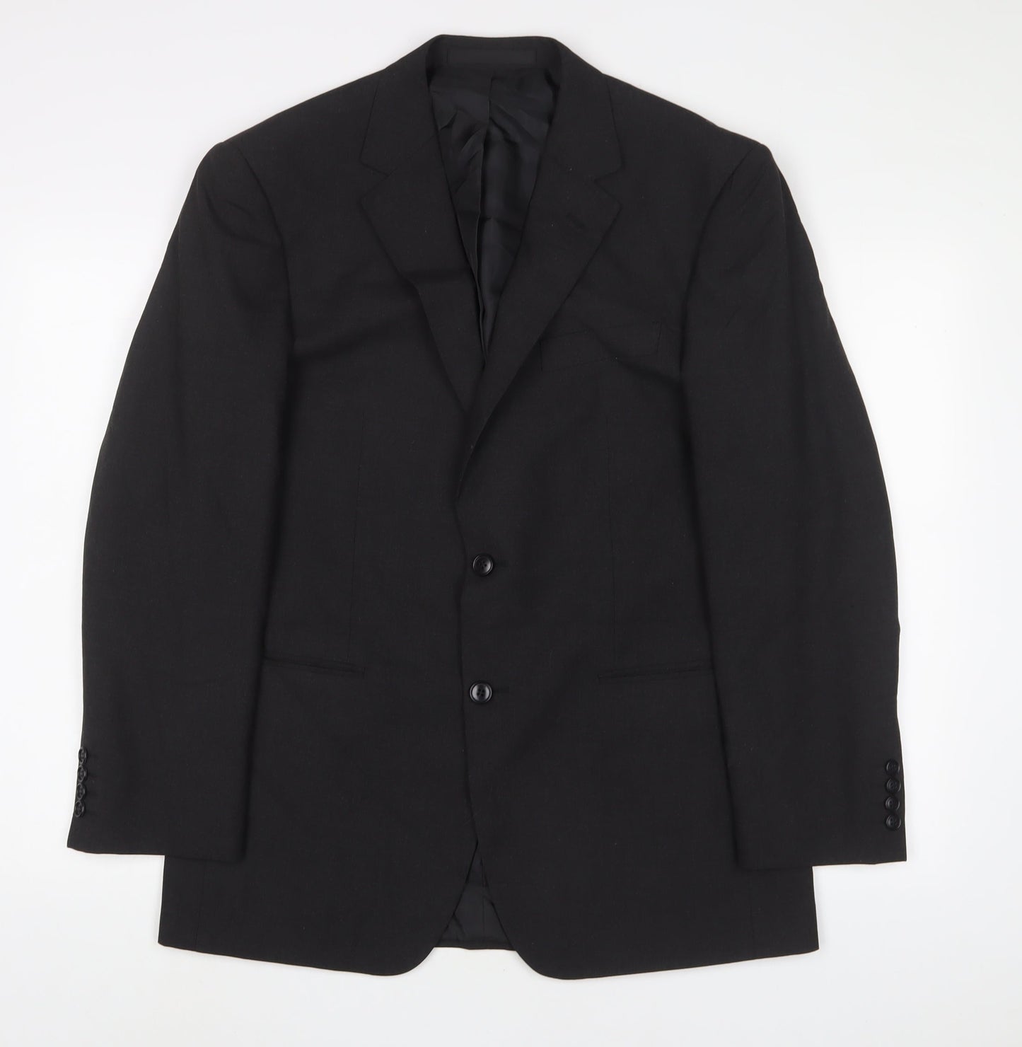 Marks and Spencer Mens Grey Polyester Jacket Suit Jacket Size 38 Regular