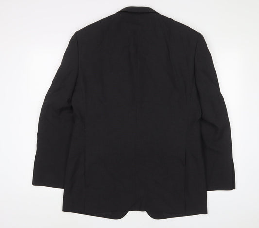 Marks and Spencer Mens Grey Polyester Jacket Suit Jacket Size 38 Regular
