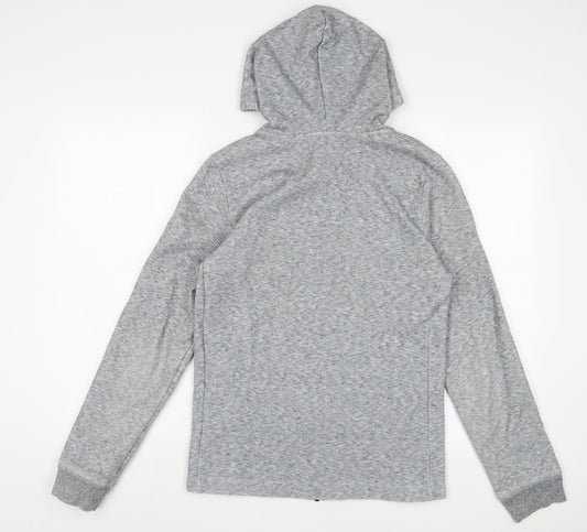 NEXT Mens Grey Polyester Full Zip Hoodie Size XS