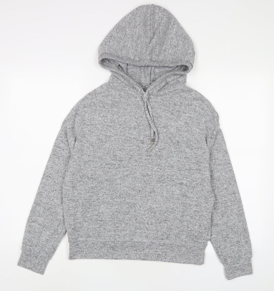 Dorothy Perkins Womens Grey Polyester Pullover Hoodie Size 10 Pullover