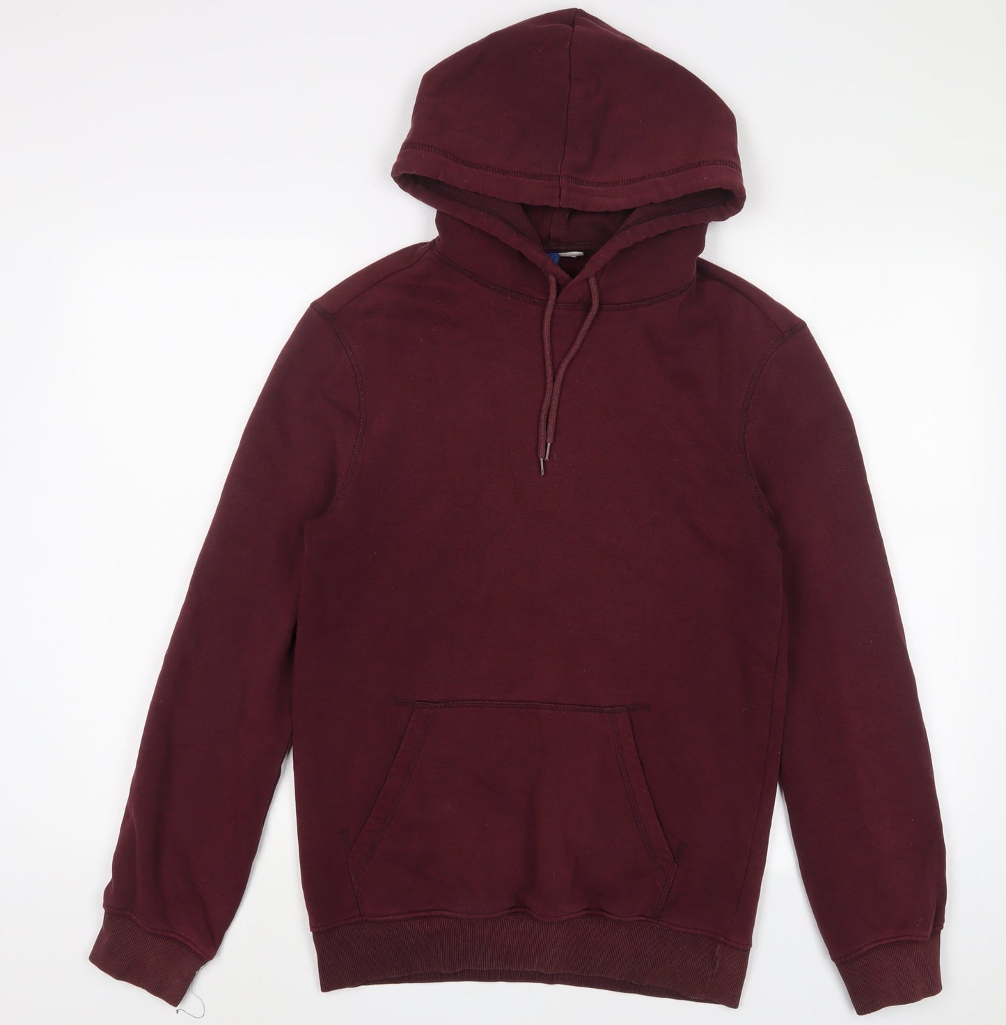 H&M Mens Purple Cotton Pullover Hoodie Size S