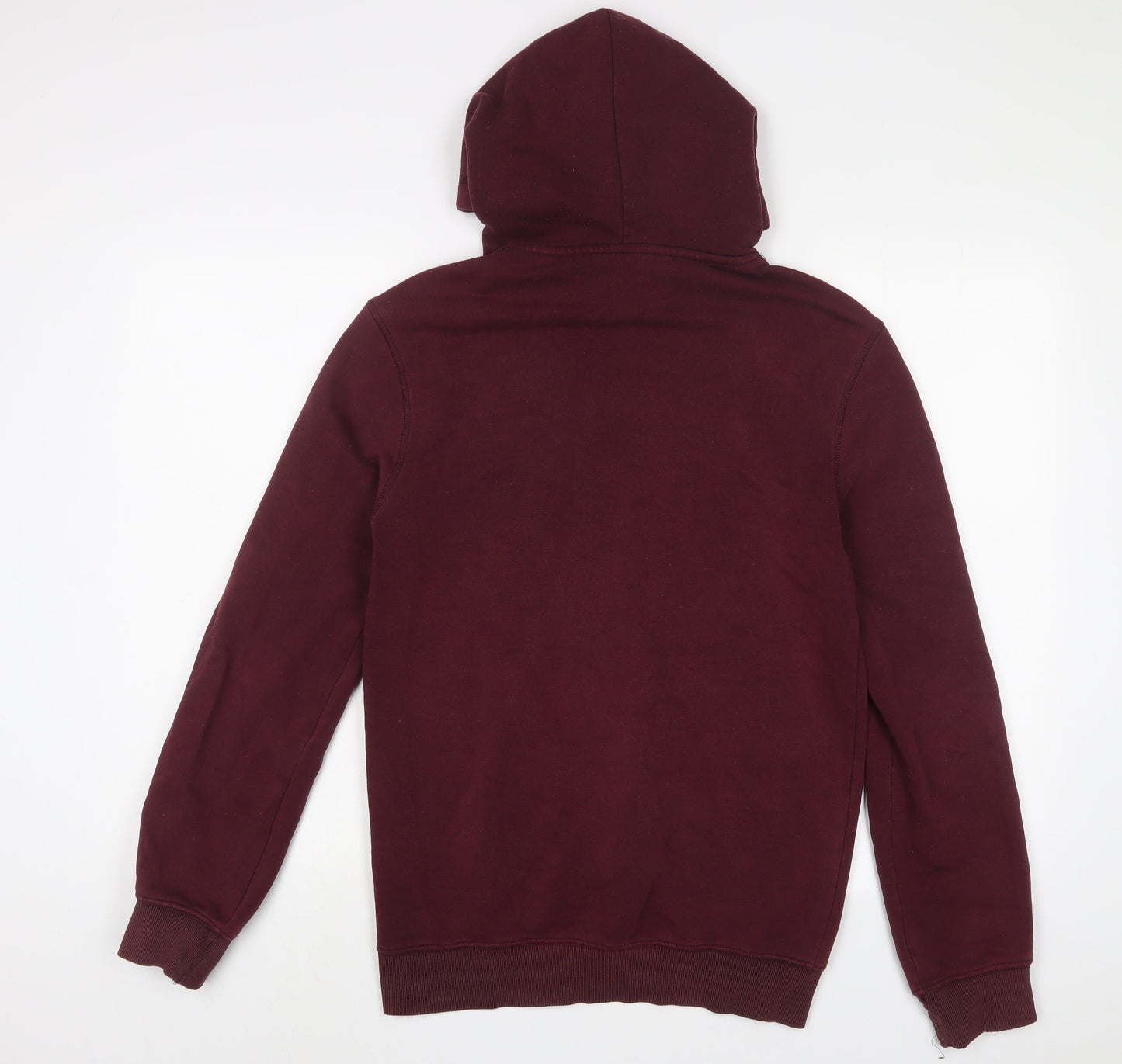H&M Mens Purple Cotton Pullover Hoodie Size S