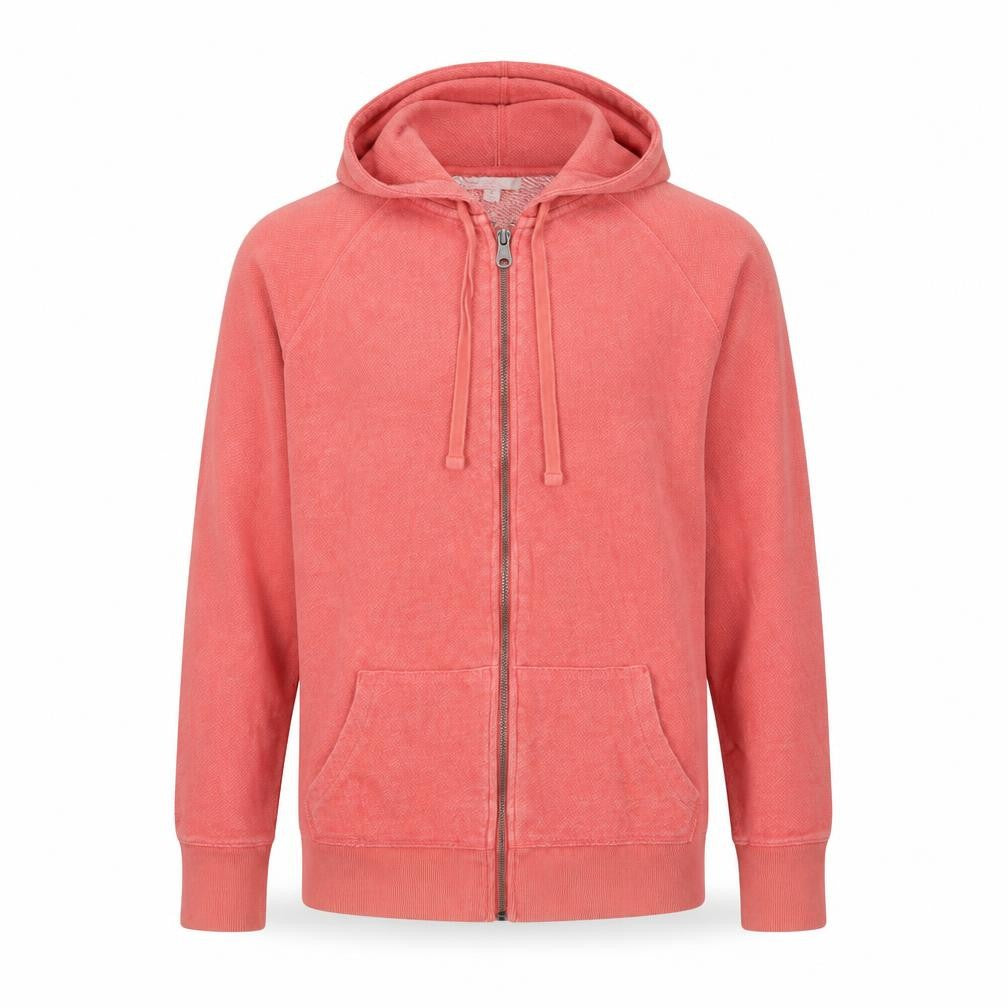 Gap Mens Orange Cotton Full Zip Hoodie Size M