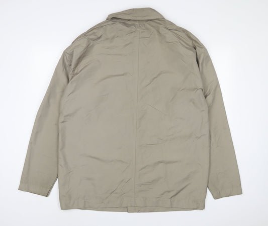 Giorgio Armani Mens Beige Jacket Size XL Zip