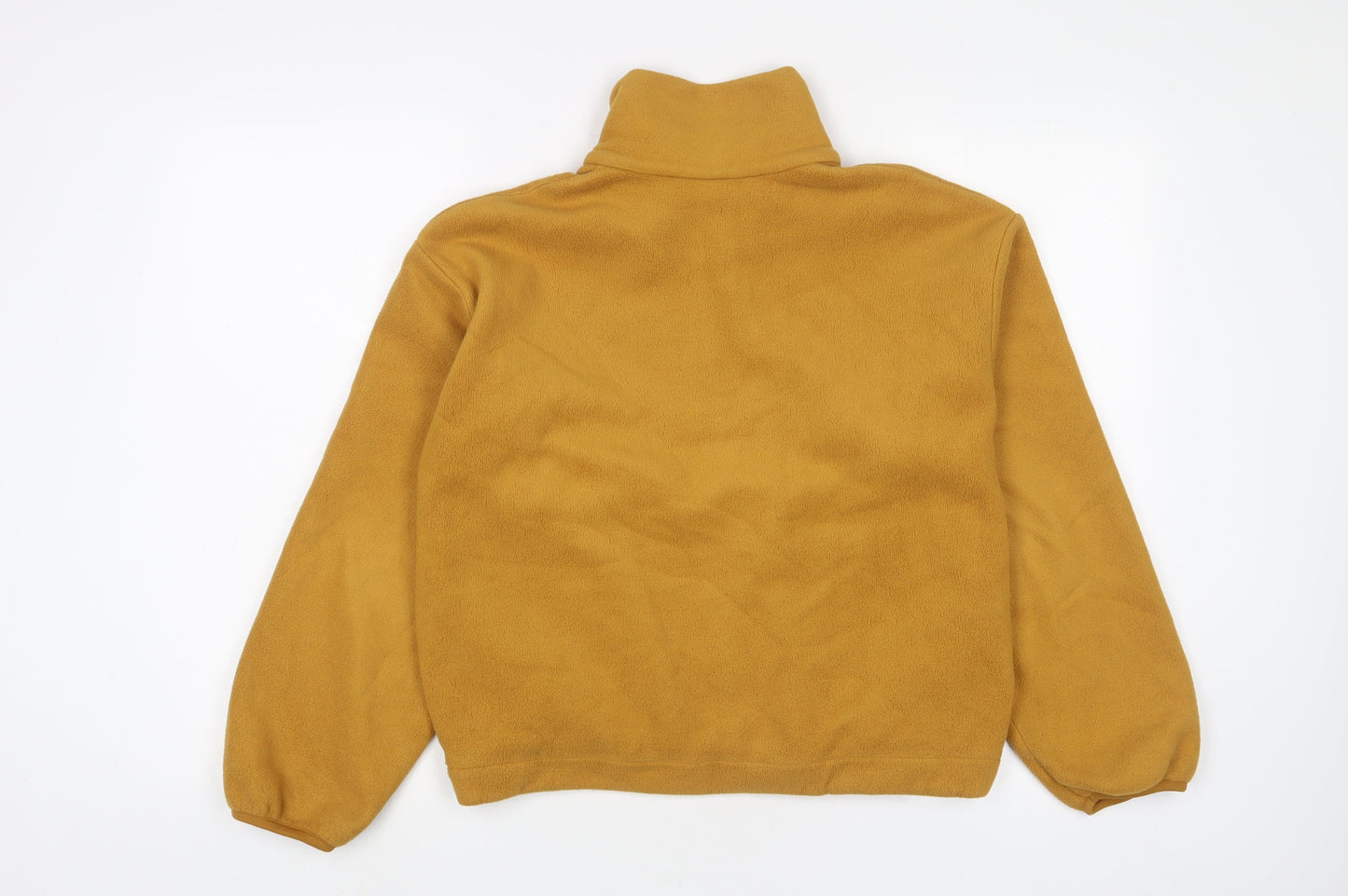 Uniqlo Womens Yellow Polyester Pullover Sweatshirt Size XS Zip