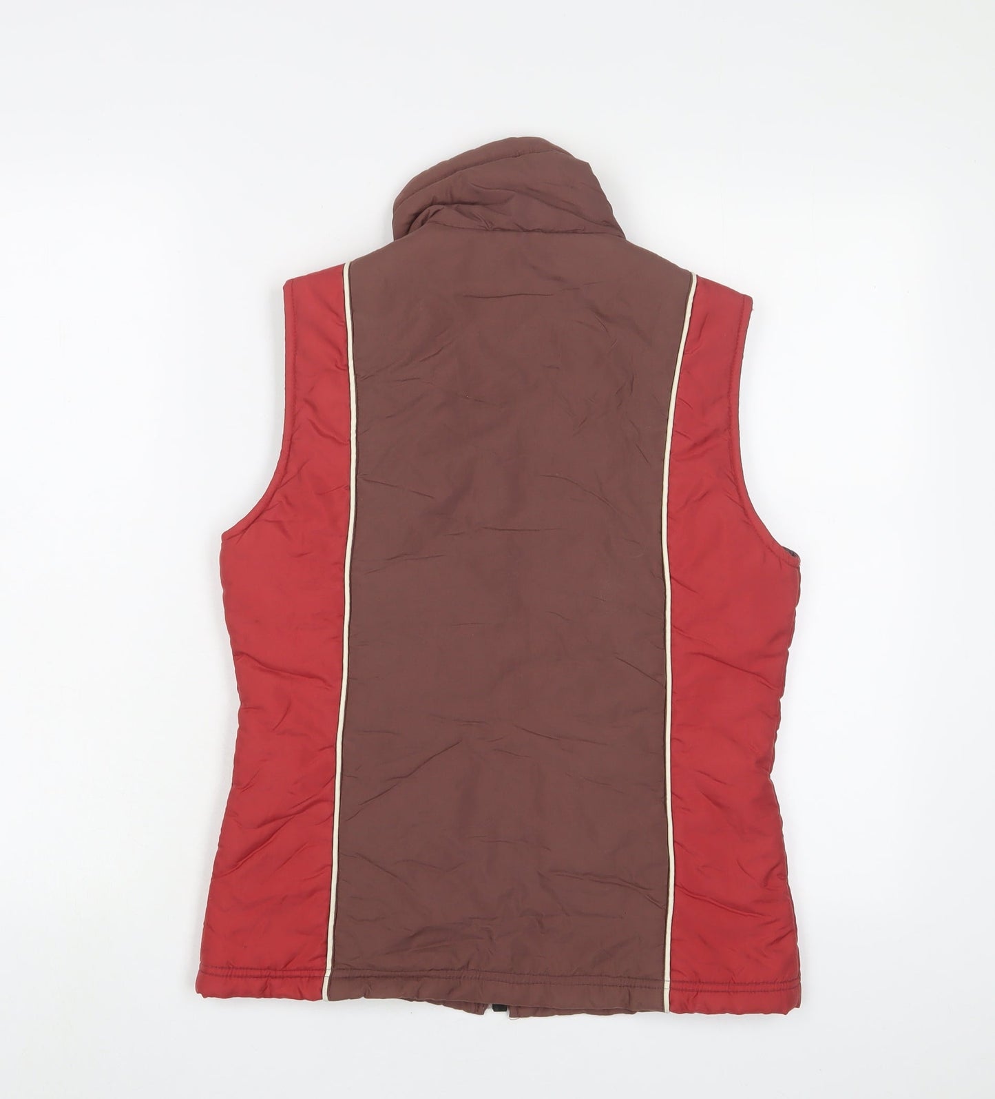 HOOCH Womens Red Gilet Jacket Size 10 Zip