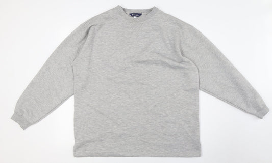Bloggs Mens Grey Polyester Pullover Sweatshirt Size L
