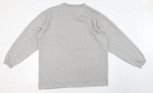 Bloggs Mens Grey Polyester Pullover Sweatshirt Size L