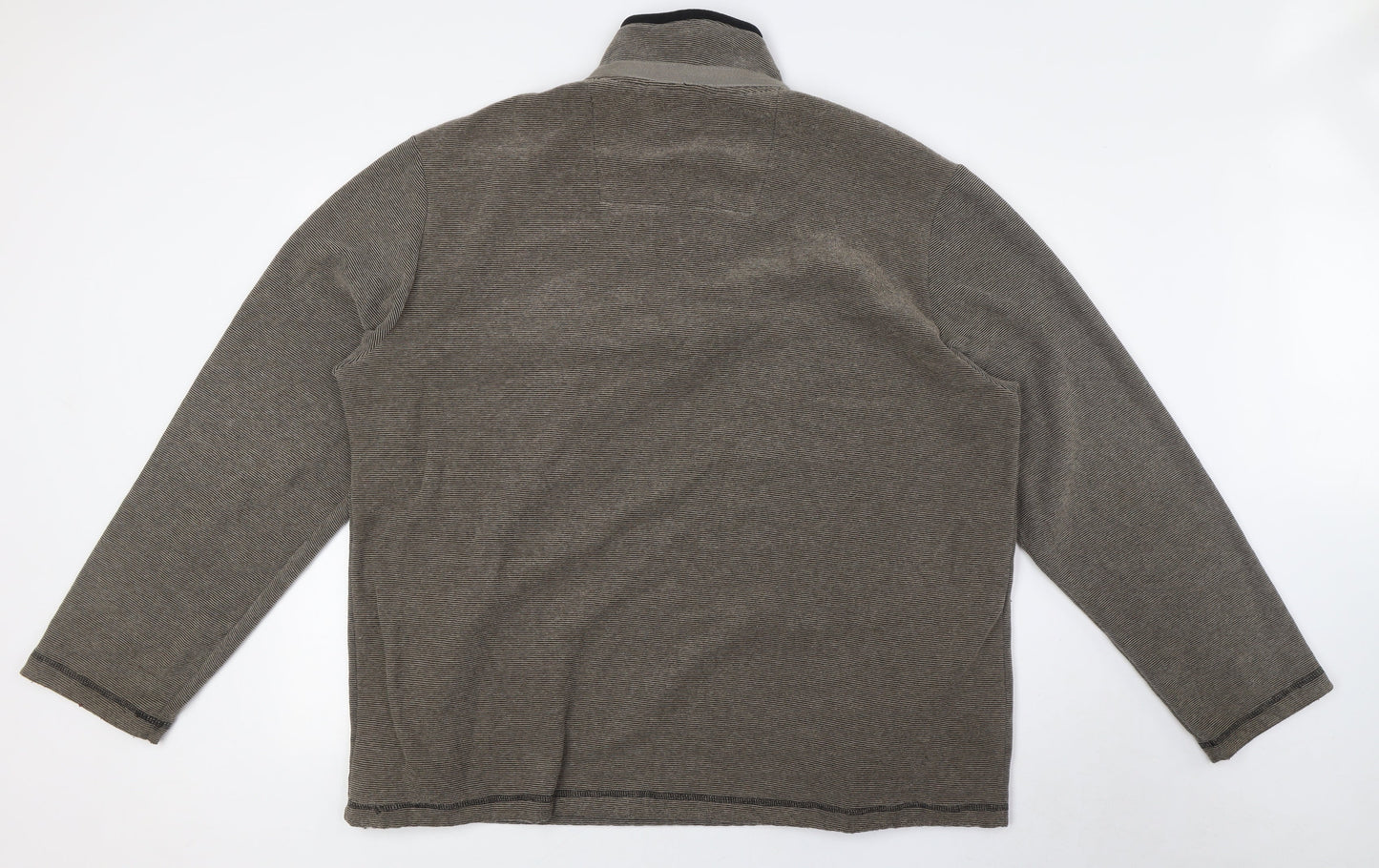 Atlantic Bay Mens Beige Polyester Pullover Sweatshirt Size XL - 1/4 Zip